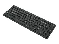 Targus - Tangentbord - kan användas med Chromebook, antimikrobiellt - trådlös - Bluetooth 5.2 - QWERTY - brittisk - tangentbrytare: Saxnyckel - svart AKB872UK