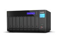 QNAP TVS-h874T - NAS-server - 8 fack - SATA 6Gb/s - RAID JBOD, 0, 1, 5, 6, 10, 50, 60 - RAM 64 GB - 2.5 Gigabit Ethernet - iSCSI support TVS-H874T-I9-64G