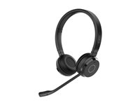 Jabra Evolve 65 TE Stereo - Headset - på örat - Bluetooth - trådlös - USB-A via Bluetooth-adapter - ljudisolerande - UC-certifierad 6699-833-499