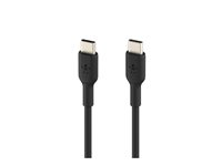 Belkin BoostCharge - USB-kabel - 24 pin USB-C (hane) till 24 pin USB-C (hane) - 2 m - svart CAB003BT2MBK