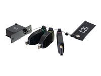 C2G Retractable Table Box Mount HDMI Adapter Ring with Colour Coded - Videoadaptersats - svart - stöd för 4K 84270