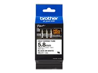Brother HSe-211 - Svart på vitt - Rulle (0,58 cm x 1,5 m) 1 rulle (rullar) rör - för P-Touch PT-D600, D800, E310, E550, E800, H101, P750, P900, P950; P-Touch EDGE PT-P750 HSE211