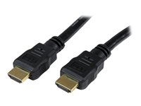 Startech 1.5m High Speed HDMI Cable - Ultra HD 4k x 2k HDMI Cable - HDMI to HDMI M/M - 5 ft HDMI 1.4 Cable - Audio/Video Gold-Plated (HDMM150CM) - HDMI-kabel - HDMI hane till HDMI hane - 1.5 m - dubbelt skärmad - svart - för P/N: MSTCDP122HD HDMM150CM