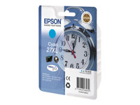 Epson 27XL - 10.4 ml - XL - cyan - original - blister - bläckpatron - för WorkForce WF-3620DWF, WF-3640DTWF, WF-7110DTW, WF-7610DWF, WF-7620, WF-7620DTWF C13T27124010