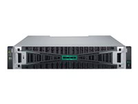 HPE Modular Smart Array 2070 10/25GbE iSCSI SFF Storage - Halvledarenhet/hårddisk-array - 92 TB - 24 fack (SAS-3) - SSD 7.68 TB x 12 - iSCSI (10 GbE), iSCSI (25 GbE) (extern) - kan monteras i rack - 2U - med 4 x 25Gb iSCSI XCVR transceiver P84184-B25
