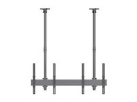 Multibrackets M Pro MBC2UPHD - Monteringssats (takmontering) - för 2 LCD/plasmapaneler - stål, aluminium - svart - skärmstorlek: 50"-75" 7350022738102