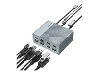 HyperDrive GEN2 - Dockningsstation - USB-C - 2 x HDMI, 2 x DP - 1GbE HDG212B-GL