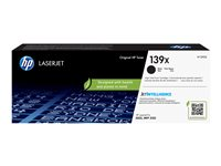 HP 139X - Lång livslängd - svart - original - LaserJet - tonerkassett (W1390X) - för LaserJet Pro 3001, 3002, 3003, 3004, M309, MFP 3101, MFP 3102, MFP 3103, MFP 3104 W1390X
