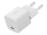 Belkin BoostCharge - Strömadapter - PPS-teknik - 25 Watt - PD 3.1/PPS, Fast Charge (24 pin USB-C) WCA012KQWH