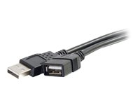 C2G 9.8ft USB Extension Cable - USB A to USB A Extension Cable - USB 2.0 - M/F - USB-kabel - USB (hane) till USB (hona) - 3 m - svart 52108