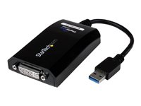 StarTech USB 3.0 till DVI/VGA adapter - 2048x1152 - USB/DVI-adapter - USB typ A (hane) till DVI-I (hona) - USB 3.0 - 15.2 cm - 2048 x 1152 stöd - svart - för P/N: DVIDDMM10, DVIDDMM6, DVIDSMM10, DVIMM6, DVISPL1DD, HDDVIMM3, HDMIDVIMM10, HDMIDVIMM6 USB32DVIPRO