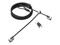 Kensington MicroSaver 2.0 Keyed Twin Laptop Lock - Single Keyed - Lås för säkerhetskabel - 2.44 m K65099EUS