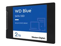WD Blue 3D NAND SATA SSD WDS200T2B0A - SSD - 2 TB - inbyggd - 2.5" - SATA 6Gb/s WDS200T2B0A