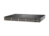 HPE Aruba CX 6300F - Switch - endast horisontal ytmontering - L3 - Administrerad - 48 x 10/100/1000 (PoE+) + 4 x 50 Gigabit Ethernet SFP56 - framsidan och sida till baksidan - rackmonterbar - PoE+ - TAA-kompatibel S0G95A#ABB