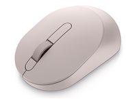 Dell MS3320W - Mus - optisk LED - 3 knappar - trådlös - 2.4 GHz, Bluetooth 5.0 - trådlös USB-mottagare - askrosa - detaljhandel - låda - med 3 years NBD Advance Exchange MS3320W-LT-R