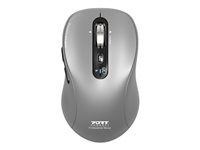 PORT Connect Professional EXPERT - Mus - laddningsbar - optisk - 6 knappar - trådlös - 2.4 GHz, Bluetooth - trådlös USB-mottagare 910201