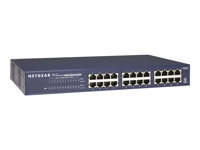 NETGEAR JGS524v2 - Switch - ohanterad - 24 x 10/100/1000 - skrivbordsmodell, rackmonterbar - AC 100/230 V JGS524-200EUS
