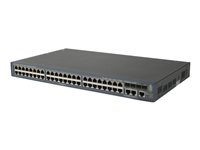 HPE 3600-48 v2 EI - Switch - L4 - Administrerad - 48 x 10/100 + 4 x Gigabit SFP + 2 x delad 10/100/1000 - rackmonterbar JG300A#ABB
