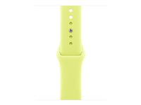 Apple - Band för smart klocka - 42mm - storlek S/M - neongul - för Watch Hermès Series 7, Hermès Series 9, SE 3, Series 10, Series 11, Series 8, Series 9 MFGC4ZM/A