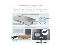 StarTech.com Thunderbolt 4 Multi-Display Docking Station, Quad/Triple/Dual Monitor Dock, 2x HDMI/2x DisplayPort, 7x USB Hub, 2.5 Gigabit Ethernet, 98W Power Delivery, for Windows/MacBook - TB4 Host Cable (132UE-TB4USB4DOCK) - Dockningsstation - Thunderbolt 4 - 2 x DP, 2 x HDMI - 1GbE - 180 Watt 132UE-TB4USB4DOCK