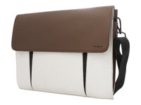 Targus Ultralife Thin Canvas Case - Notebook-väska - 14.1" - benvit TTS00512EU