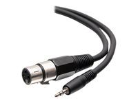 C2G 3ft 3.5mm TRS 3 Position Balanced to XLR Cable - M/F - Headset-kabel - mini-phone stereo 3.5 mm hane till XLR3 hona - 0.9 m - svart C2G41469