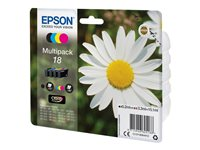 Epson 18 Multipack - 4-pack - 15.1 ml - svart, gul, cyan, magenta - original - bläckpatron - för Expression Home XP-212, 215, 225, 312, 315, 322, 325, 412, 415, 422, 425 C13T18064012
