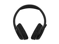 Belkin SoundForm Adapt - Hörlurar med mikrofon - fullstorlek - Bluetooth - trådlös, kabelansluten - USB-C, 3,5 mm kontakt - svart AUD005BTBLK