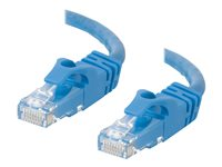 C2G Cat6 Booted Unshielded (UTP) Network Patch Cable - Patch-kabel - RJ-45 (hane) till RJ-45 (hane) - 5 m - UTP - CAT 6 - formpressad, hakfri, tvinnad - blå 83390