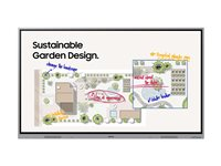 Samsung Interactive Display WE75FX - 75" Diagonal klass WEFX Series LED-bakgrundsbelyst LCD-skärm - utbildning/företag - med inbyggd interaktiv whiteboard, pekskärm (multitouch) - 4K UHD (2160p) 3840 x 2160 LH75WEFWLGCXEN