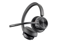 HP Poly Voyager 4320 - Headset - på örat - Bluetooth - trådlös - svart - Certifierad för Microsoft-teams, Zoomcertifierad 77Y99AA
