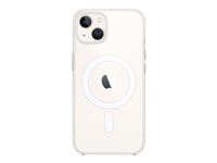 Apple - Baksidesskydd för mobiltelefon - MagSafe-kompatibilitet - polykarbonat - klar - för iPhone 13 MC2W4ZM/A