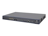 HPE 830 8-Port PoE+ Unified Wired-WLAN Switch - Switch - Administrerad - 8 x 10/100/1000 (PoE+) + 2 x Gigabit SFP - rackmonterbar - PoE+ JG641A#ABB