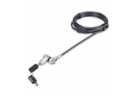 StarTech.com 3-in-1 Laptop Lock Compatible w/Noble Wedge/Nano/K-Slot - Lås för säkerhetskabel - svart & silver - 2 m - TAA-kompatibel UNIVKMKO-LAPTOP-LOCK