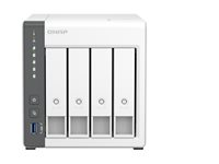 QNAP TS-433 - NAS-server - 4 fack - SATA 6Gb/s - RAID 0, 1, 5, 6, 10, JBOD, 50, 60 - RAM 4 GB - Gigabit Ethernet / 2.5 Gigabit Ethernet - iSCSI support TS-433-4G