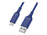 OtterBox Standard - USB-kabel - 24 pin USB-C (hane) till USB (hane) - USB 2.0 - 3 A - 1 m - koboltblå 78-52662