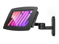 Compulocks iPad Mini 8.3" Space Enclosure Swing Wall Mount - Monteringssats (vridbar arm, hölje, svängbar arm) - för surfplatta - låsbar - höggradig aluminium - svart - skärmstorlek: 8.3" - väggmonterbar, monterbar på ytor, bänkskiva - för Apple iPad mini (6:e generation) 827B830IPMSB