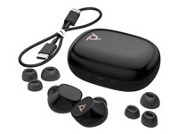 Poly Voyager Free 20 - True wireless-hörlurar med mikrofon - inuti örat - Bluetooth - aktiv brusradering - svart 946C3AA#ABB