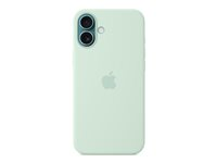Apple - Baksidesskydd för mobiltelefon - MagSafe-kompatibilitet - silikon - blågrön - för iPhone 16 Plus MDGU4ZM/A