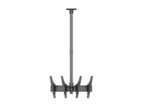 Multibrackets M Pro - Monteringssats (takmontering) - modulär - för 2 displays - 200/300/400 - aluminium, stål, plast - svart - skärmstorlek: 43"-50" 7350105216343