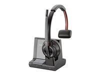 HP Poly Savi 8210 Office - Savi 8200 series - headset - på örat - DECT / Bluetooth - trådlös - aktiv brusradering - svart - Zoomcertifierad 8D3K5AA#ABB