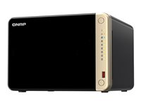 QNAP TS-664 - NAS-server - 6 fack - 24 TB - SATA 6Gb/s - HDD 4 TB x 6 - RAID 0, 1, 5, 6, 10, 50, JBOD - RAM 8 GB - 2.5 Gigabit Ethernet - iSCSI support TS-664-8G+6XST4000NE001