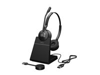 Jabra Engage 55 SE Stereo - Headset - på örat - DECT - trådlös - USB-A via DECT-adapter - Certifierad för Microsoft-teams 9659-455-111