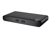 Belkin Advanced Secure DVI-I KVM Switch - Omkopplare för tangentbord/video/mus/ljud - 2 x KVM/ljud - 1 lokal användare - skrivbordsmodell F1DN102BEA