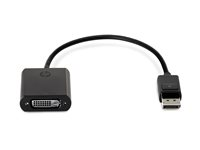 HP - DisplayPort-adapter - DisplayPort (hane) till DVI-D (hona) - svart - för ProBook 64X G4, 650 G4, 650 G5; ZBook 14 G2, 14u G4, 15 G2, 15u G2, 15u G3, 15u G4, 17 G3 F7W96AA