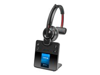 Poly Savi 8410 Office - Savi 8400 series - headset - på örat - DECT / Bluetooth - trådlös - svart - Certifierad för Microsoft-teams 8L5A9AA#ABB