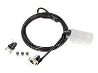 Kensington Universal 3-in-1 Keyed Laptop Lock - Standard Keyed - Lås för säkerhetskabel - 1.8 m K62318WW