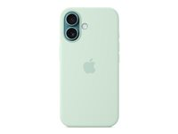 Apple - Baksidesskydd för mobiltelefon - MagSafe-kompatibilitet - silikon - blågrön - för iPhone 16 MDGP4ZM/A