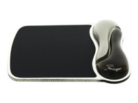 Kensington Duo Gel Mouse Wristrest Wave - Mustablett med handledskudde - tvåfärgad grafit 62399