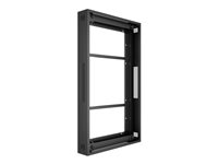 Multibrackets M Pro OH55 F/B/A-S - Monteringssats (väggfäste) - för LCD-panel för digital skyltning - med ram - svart - skärmstorlek: 55" - monteringsgränssnitt: 1186 x 560 7350105218132